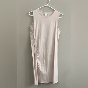 Club Monaco Side Seam Ruch Dress in pink /rose size large new